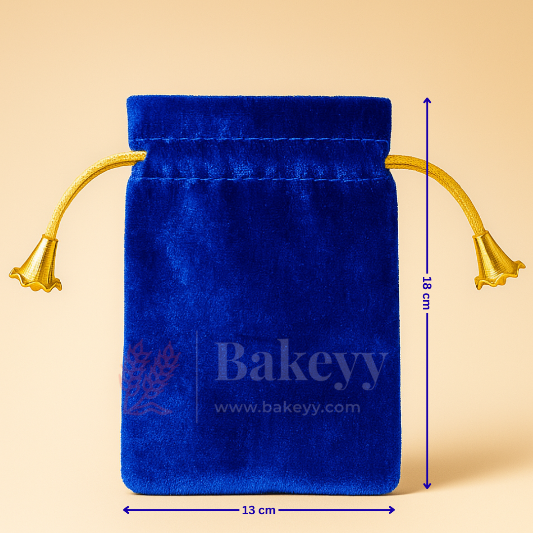 Soft Velvet Potli Bags | Velvet Drawstring Potli Bag | Luxurious Gift & Storage Pouch | Pack of 10
