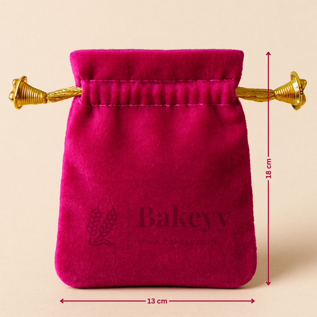 Soft Velvet Potli Bags | Velvet Drawstring Potli Bag | Luxurious Gift & Storage Pouch | Pack of 10