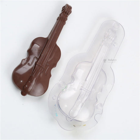 Violin Shape Chocolate Mould | Musical Instrument Chocolate Mould for Cake & Dessert Decoration | Pack of 1