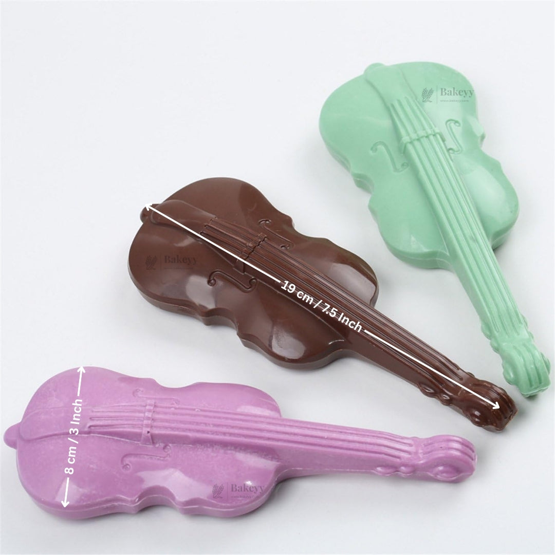 Violin Shape Chocolate Mould | Musical Instrument Chocolate Mould for Cake & Dessert Decoration | Pack of 1