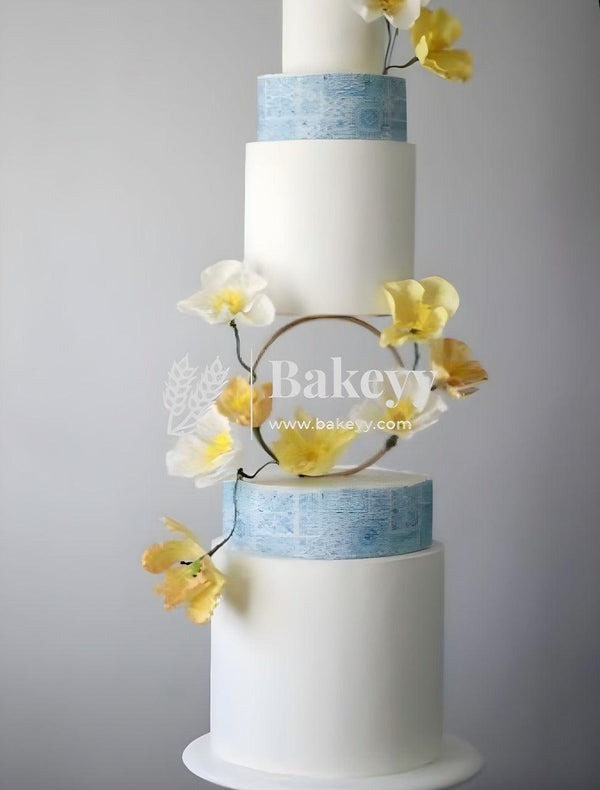 Round Shape Floating Tier Spacer | Cake Stand | Separator Stand - Bakeyy.com