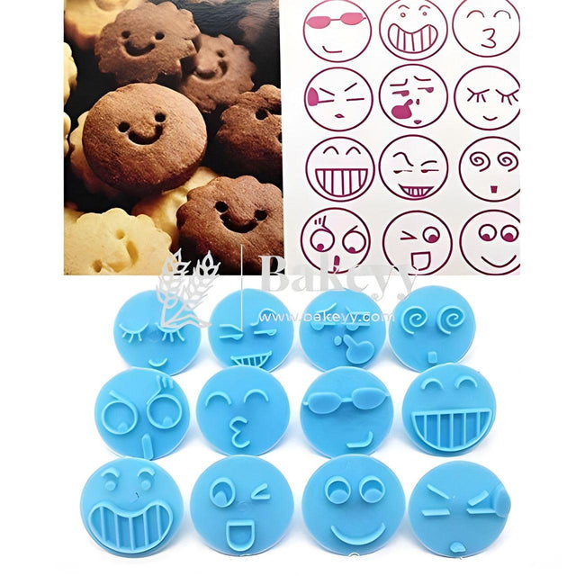 Emoji Cookie Cutters Shapes | Plastic | 13 pcs - Bakeyy.com - India - Emoji Cookie Cutters Shapes | Plastic | 13 pcs - Default Title