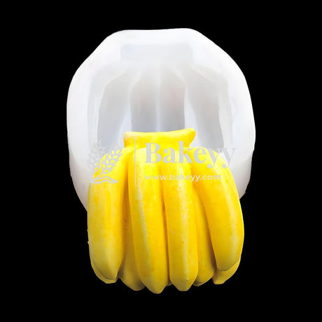 3D Banana Silicone Candle Mould | Cake Mould Fondant Decorating Cake - Bakeyy.com - India - 3D Banana Silicone Candle Mould | Cake Mould Fondant Decorating Cake - Default Title