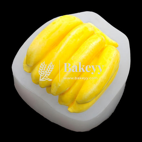 3D Banana Silicone Candle Mould | Cake Mould Fondant Decorating Cake - Bakeyy.com - India - 3D Banana Silicone Candle Mould | Cake Mould Fondant Decorating Cake - Default Title