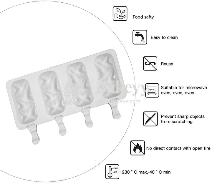 Silicone Popsicle Mould | Cakesicle Mould - Bakeyy.com