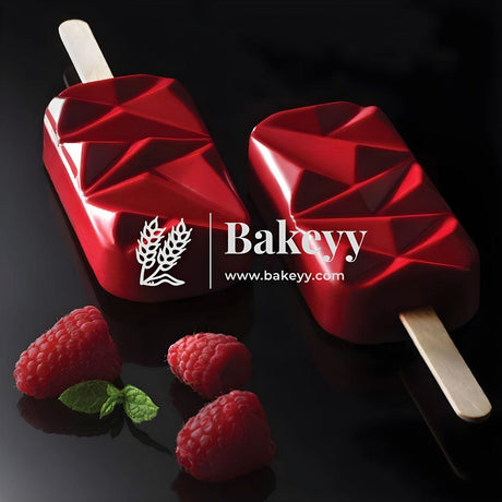 Silicone Popsicle Mould | Cakesicle Mould - Bakeyy.com - India - Silicone Popsicle Mould | Cakesicle Mould - 4 Cavity