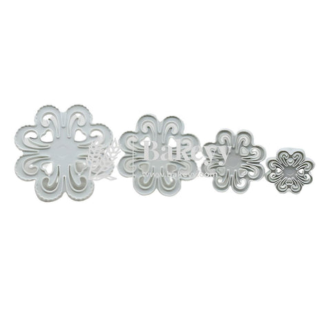 Plunger Cutter Flower | Plastic Cutter | 4 Pcs - Bakeyy.com - India - Plunger Cutter Flower | Plastic Cutter | 4 Pcs - Default Title