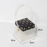 8x8x8 cm | PVC Goodie Box with Handle |  Elegant Design for Gifting and Packaging |  Pack of 10 |