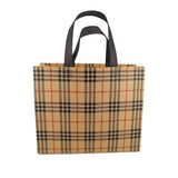 PVC Lamination Bags |  Brown LV Checks design | Non Woven Design |