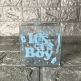 Blue Baby Shower "It's a boy" Gift Boxes | PVC Chocolate Box | Gift Box | Goodie Box | Pack of 10 - Bakeyy.com - India - Blue Baby Shower "It's a boy" Gift Boxes | PVC Chocolate Box | Gift Box | Goodie Box | Pack of 10 - Default Title