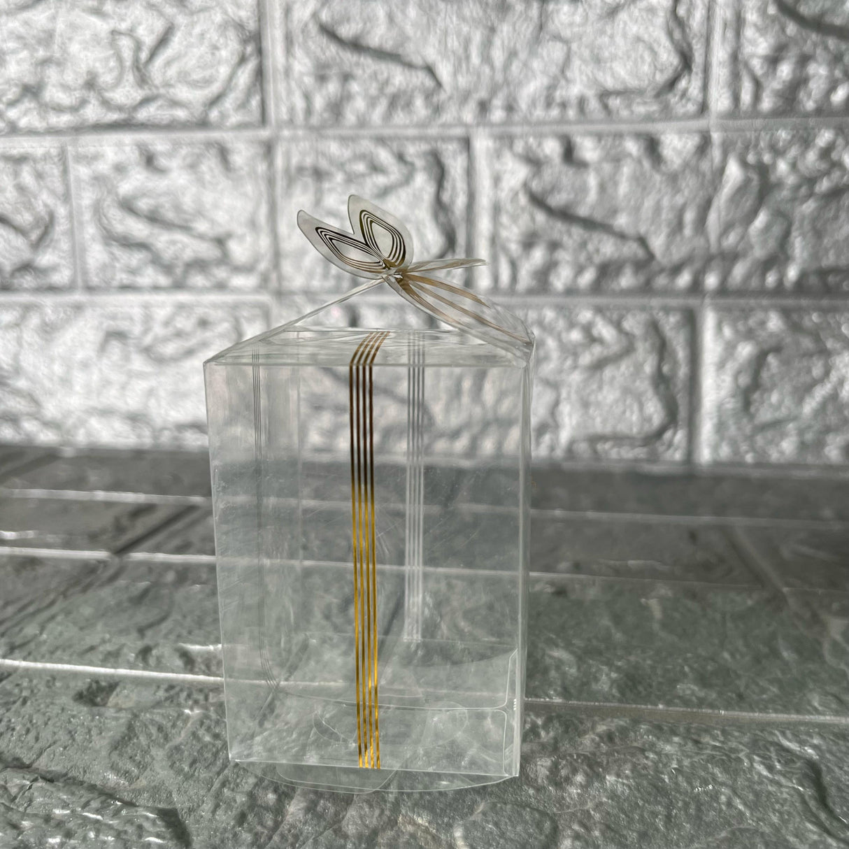 Gold Ribbon Mini Gift Boxes| Pvc Goodie Box | Gift Box | Goodie Box | Small | Pack of 10 - Bakeyy.com - India - Gold Ribbon Mini Gift Boxes| Pvc Goodie Box | Gift Box | Goodie Box | Small | Pack of 10 - Default Title