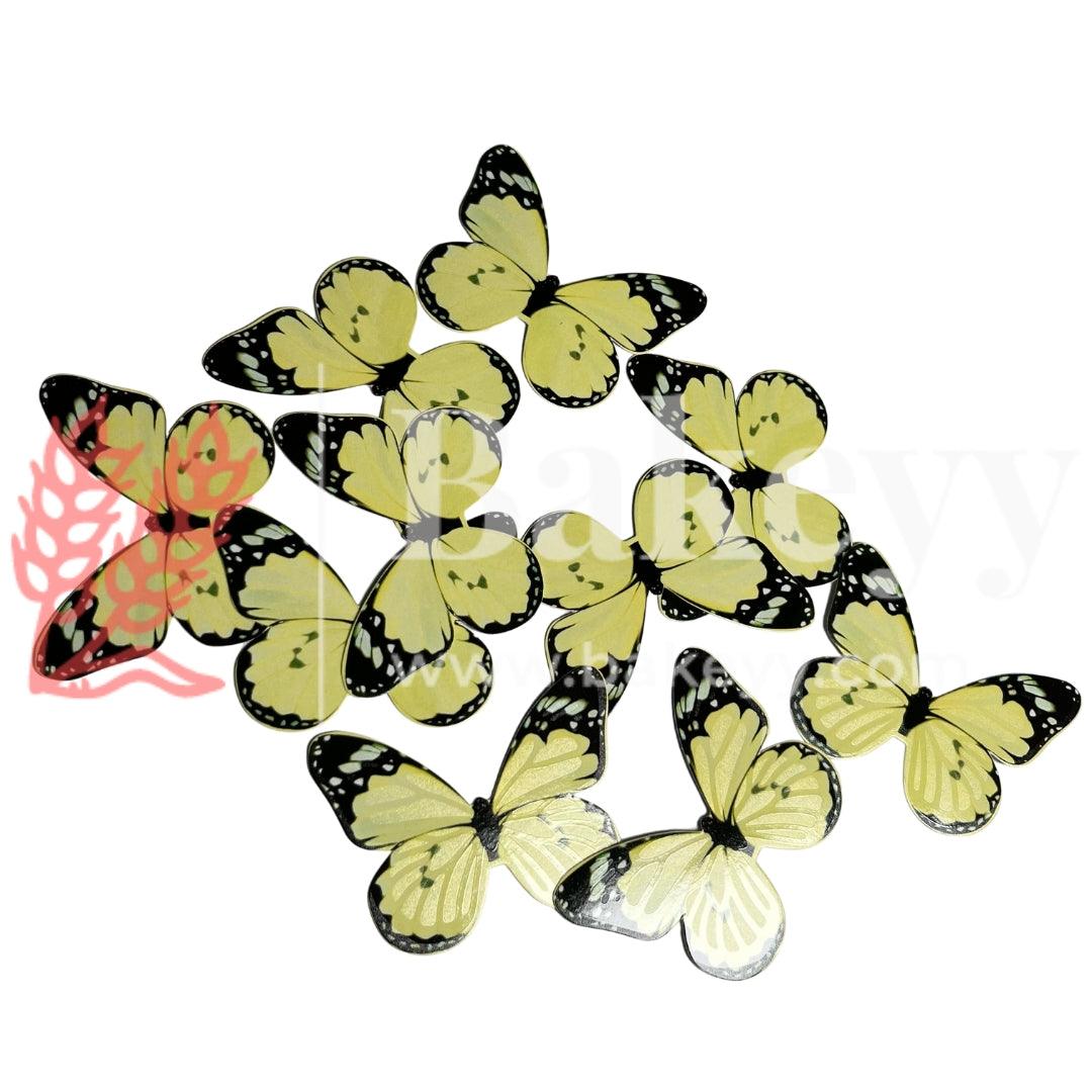 A4 Yellow| Decorative Butterfly Cake Toppers | Birthday cake decorations | Party cake decoration | 6cm x 5cm| Pack of 10 - Bakeyy.com - India - A4 Yellow| Decorative Butterfly Cake Toppers | Birthday cake decorations | Party cake decoration | 6cm x 5cm| Pack of 10 - Default Title
