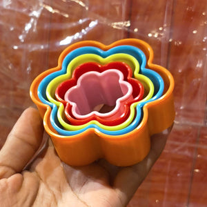 5 Pc | Plastic Cookie Cutter Set | Multiple Shapes | Pack of 1