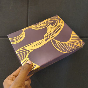 Printed Chocolate Box with Cavity Insert  | 2 Designs | Pack of 1