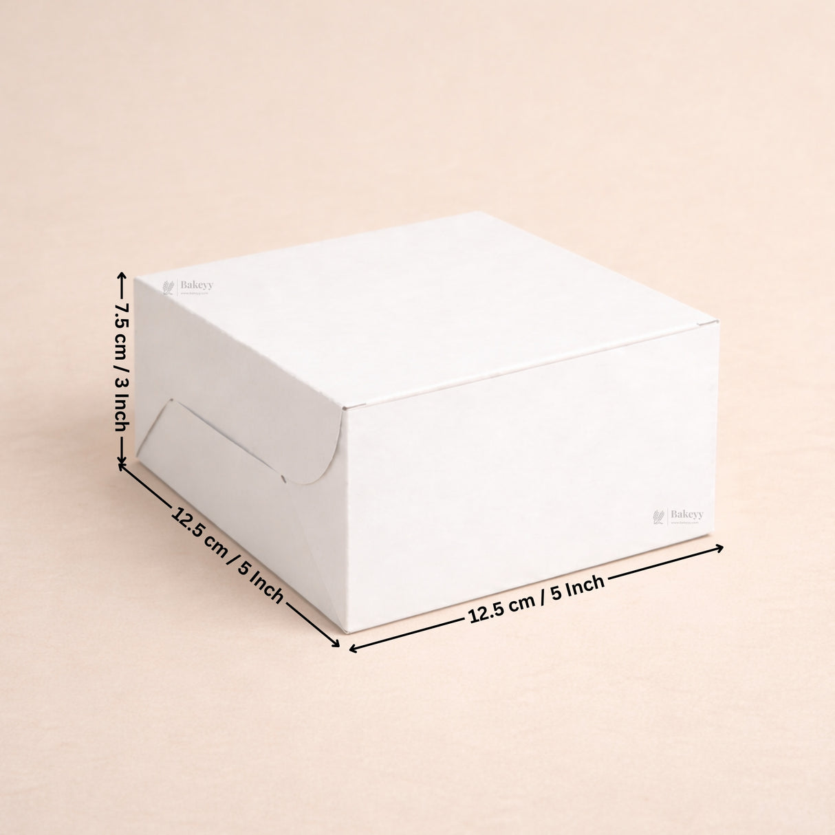 White Cake Box with ITC Back | Sturdy Cake Packaging Box | Multiple Sizes Available | Pack of 25