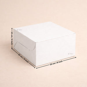 White Cake Box with ITC Back | Sturdy Cake Packaging Box | Multiple Sizes Available | Pack of 25