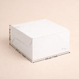 White Cake Box with ITC Back | Sturdy Cake Packaging Box | Multiple Sizes Available | Pack of 25