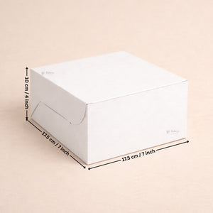 White Cake Box with ITC Back | Sturdy Cake Packaging Box | Multiple Sizes Available | Pack of 25