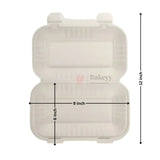 White Disposable Food Container with Lid | Meal Box Takeaway Packaging | Pack of 50 - Bakeyy.com - India - White Disposable Food Container with Lid | Meal Box Takeaway Packaging | Pack of 50 - Default Title 770.00