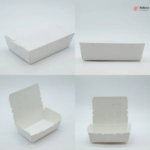 WhiteFoodPackagingBoxwithLid - Bakeyy.com