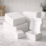 White Cake Box with ITC Back | Sturdy Cake Packaging Box | Multiple Sizes Available | Pack of 25