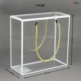 White_PVC_Transparent_Gift_Bag_with_Gold_Rope_Handle - Bakeyy.com IN