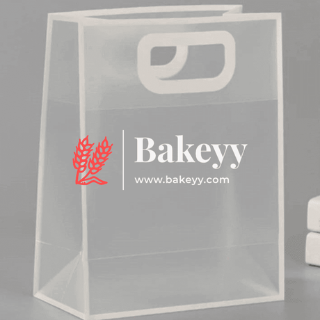 White PVC plastic Tote Bags for Gifts | Waterproof Bags | Pack of 10 | - Bakeyy.com - India - White PVC plastic Tote Bags for Gifts | Waterproof Bags | Pack of 10 | - Small