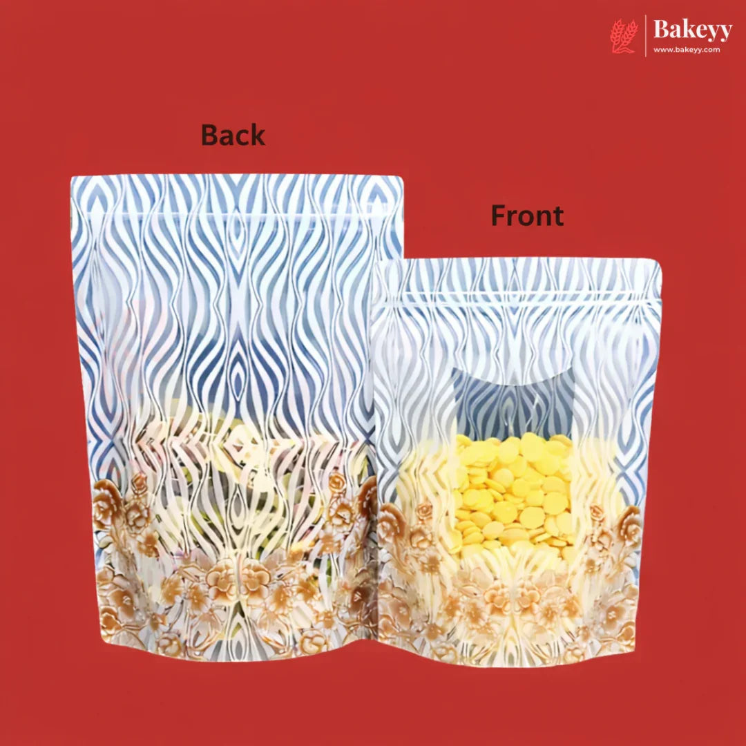 White_and_Brown_Floral_Print_Ziplock_2 - Bakeyy.com