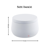 White Metal Candle Tin Box With Lid | Empty Decorative Tin Box | Candle Tin Box | Pack of 8