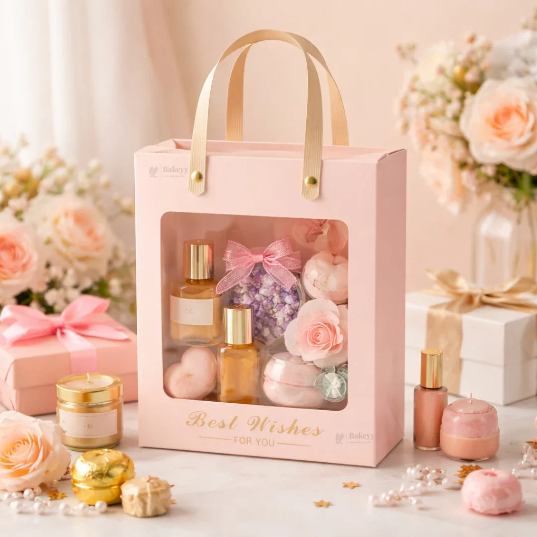 Window_Gift_Carry_Bag_with_Attached_Hard_Paper_Handles_5 - Bakeyy.com
