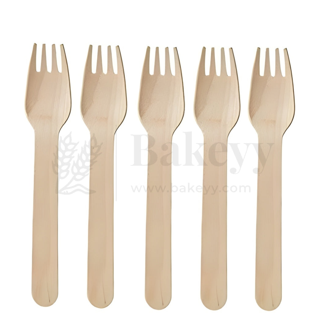 Disposable Wooden Fork & Spork | Pack of 100