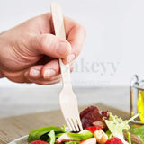 Disposable Wooden Fork & Spork | Pack of 100