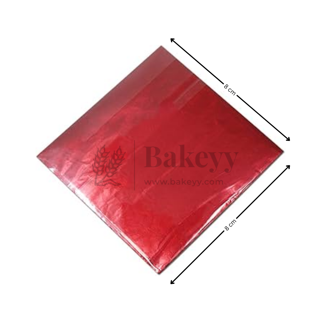 Small Aluminum Chocolate Wrapping Paper | Pack of 200 - Bakeyy.com - India - Small Aluminum Chocolate Wrapping Paper | Pack of 200 - Blue