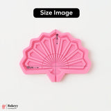166 Chinese Fan Shaped Silicone Mold Shape Silicone Fondant Mould - 1 Piece