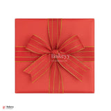 18mtr Premium Red Grosgrain Ribbon with Golden Stitch – 1 Inch | Ideal for Gifting & Crafting