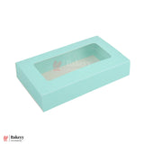 Premium Sliding Bar Box for Kunafa & Dessert Bars – 16x9x3cm|Turquoise  Color | Window Display (Pack Of 10)