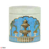 7x3.75x7 inches Premium Peacock Design Gift Box with 2 Decorative Tins | Empty Gift Packaging| Pack Of 10