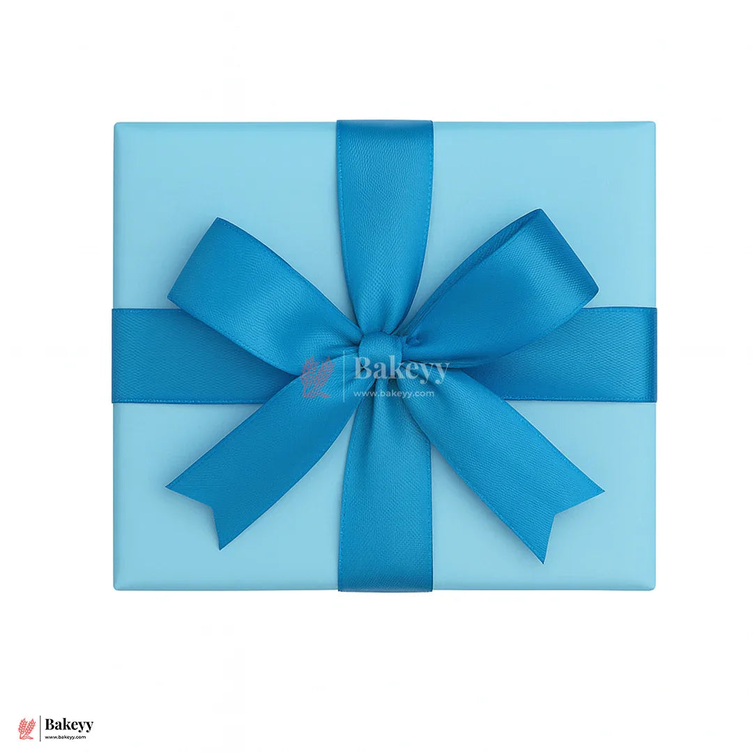 0.5 inch |18 Mtr Light Blue Satin Ribbon Roll – High-Quality Decorative Ribbon for Gift Wrapping & Crafts| 1 Roll