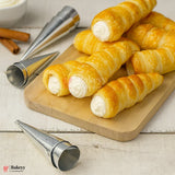 Aluminium Cone Mold – 6 Inch | Pack of 12 | For Ice Cream Cone, Cream Rolls & Pastries