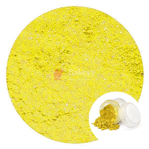 Bake Haven Glitter dust, Nontoxic Matte Finish Color -Yellow, 4 gm - Bakeyy.com