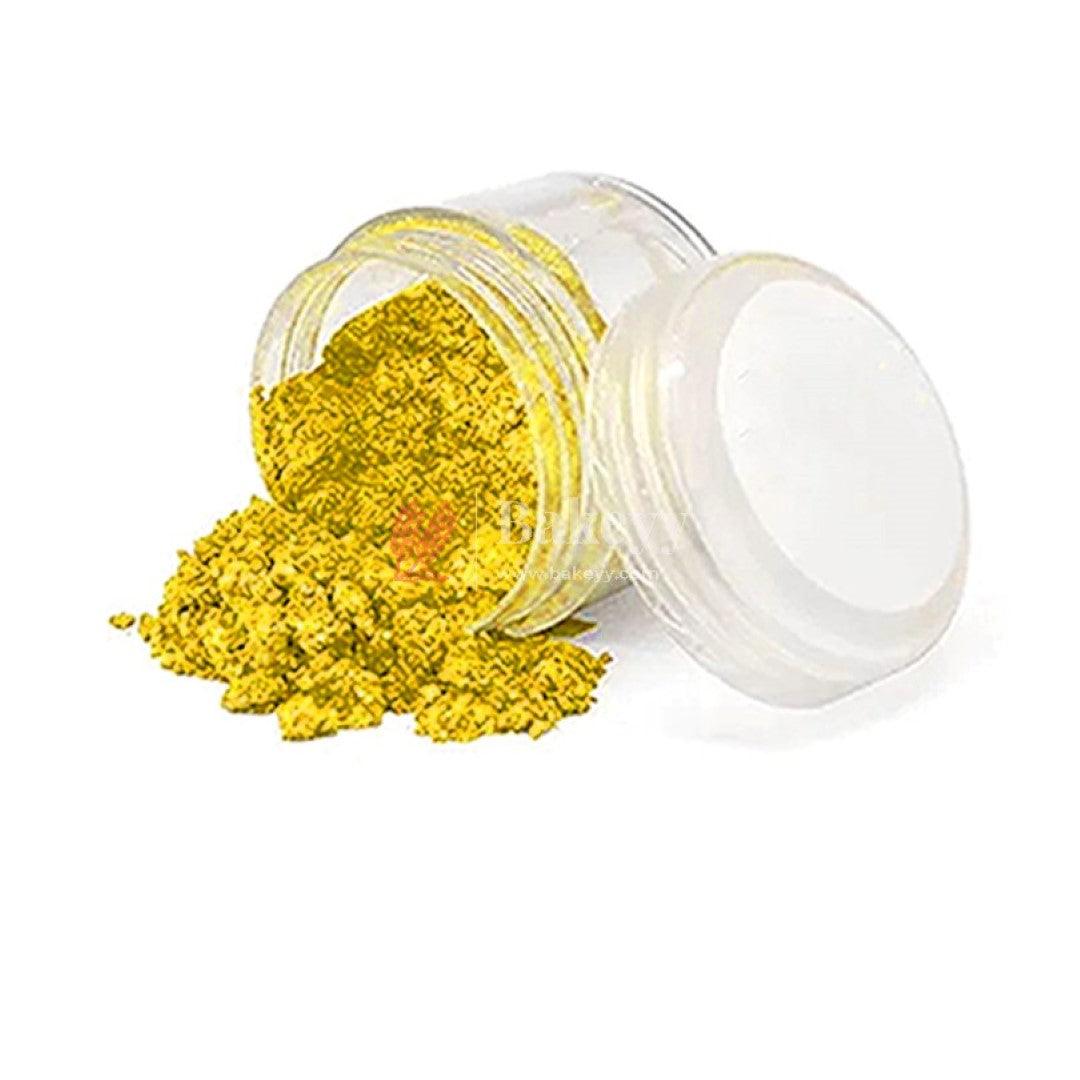 Bake Haven Glitter dust, Nontoxic Matte Finish Color -Yellow, 4 gm - Bakeyy.com - India - Bake Haven Glitter dust, Nontoxic Matte Finish Color -Yellow, 4 gm - Bake Haven / Yellow