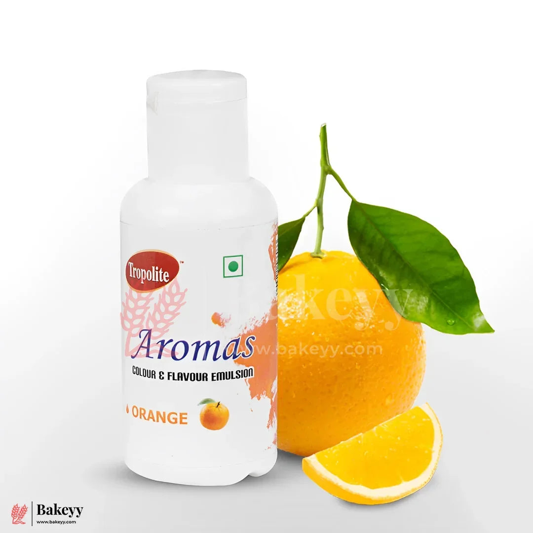 Tropolite Aromas Orange – Colour & Flavour Emulsion | 50g - Bakeyy.com - India - Tropolite Aromas Orange – Colour & Flavour Emulsion | 50g - Default Title