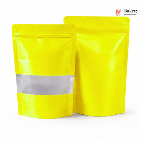 Zip Lock Pouch With Window - Stand Up | Colored