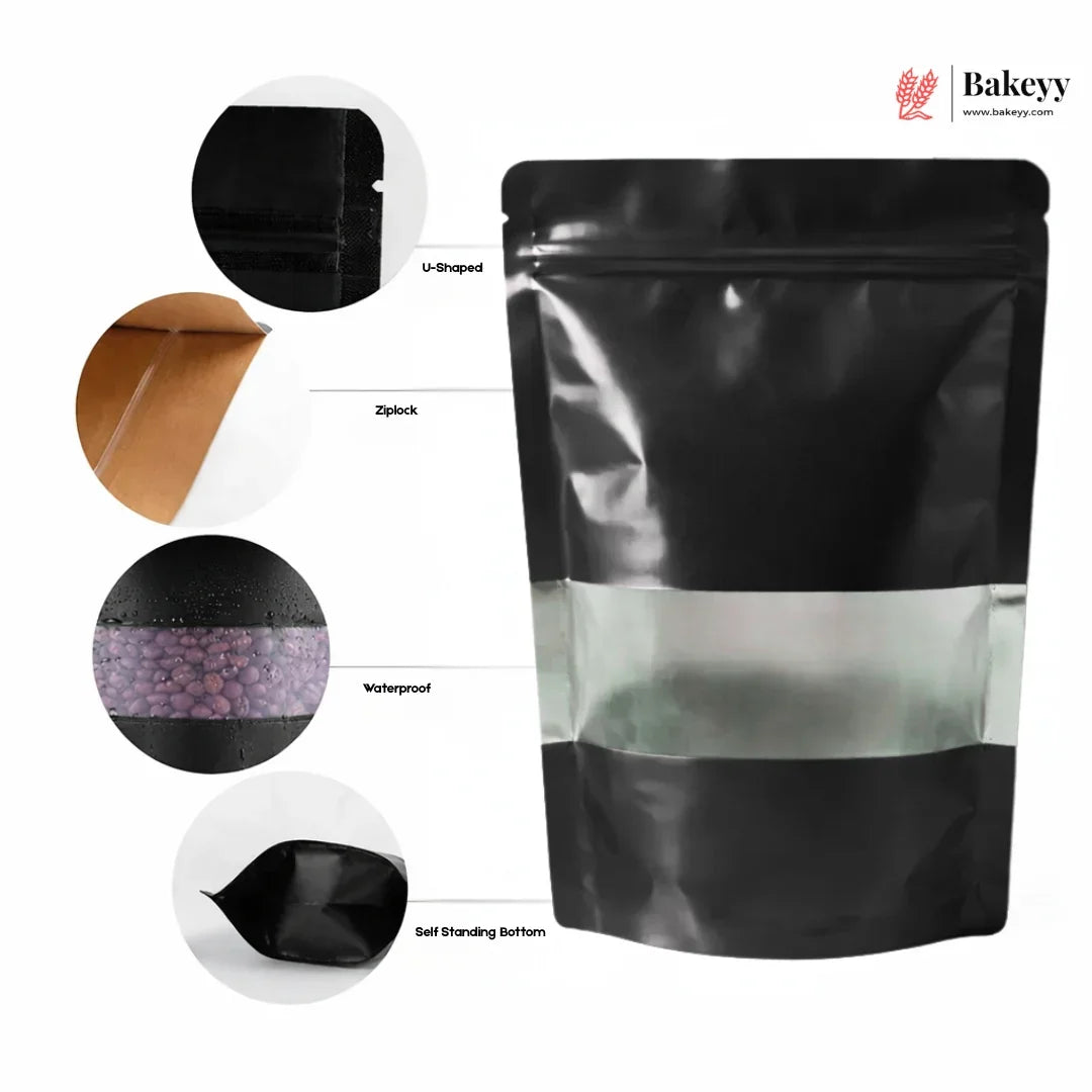 Zip Lock Pouch With Window - Stand Up | Colored