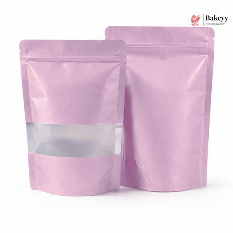 Zip Lock Pouch With Window - Stand Up | Colored