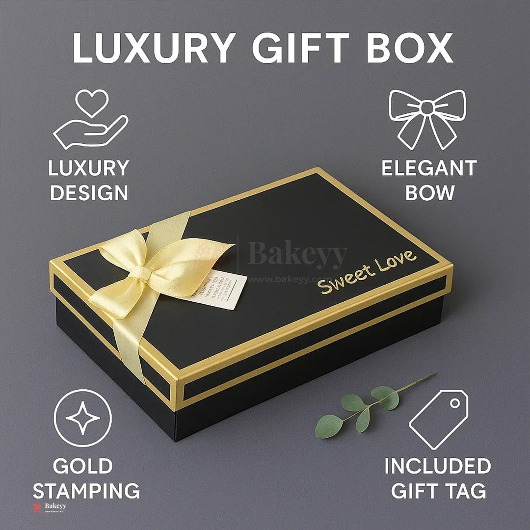 18 Cavity Hard Chocolate Box | Black Colour