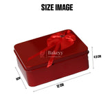 Sky Blue Rectangle Empty Decorative Tin Box | Pack of 6 | Gift Box | Chocolate Box | Sweet Box | Jewellery Box | Luxury Box (Copy) - Bakeyy.com - India - {{ variant.name }}