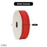 18mtr Premium Red Grosgrain Ribbon with Golden Stitch – 1 Inch | Ideal for Gifting & Crafting