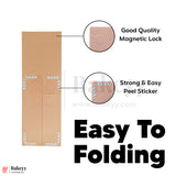 10x8x4 Inches | Medium Sized Premium Peach Colour Collapsible Magnetic Lid Gift Box - Pack of 1