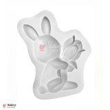 505 |  Bunny with Flower  Silicone Mould - 1 Piece